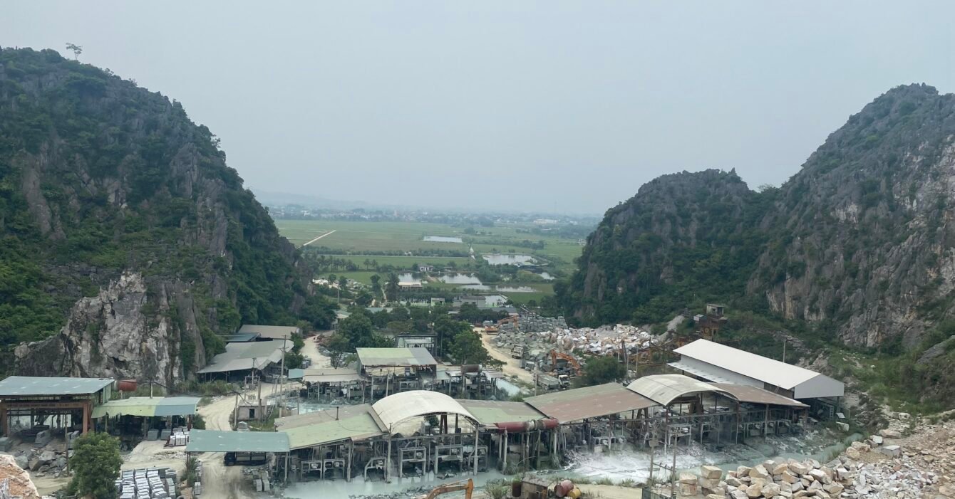 Marble quarry and marble factory