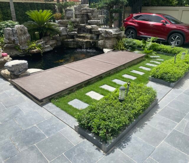Sunny garden made from VIetnam natural stone
