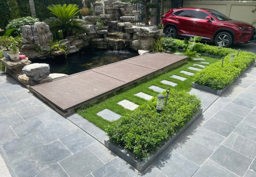 Sunny garden made from VIetnam natural stone
